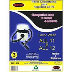 Imagem de Saco Compatível Lavor Wash All11 / All12-kit C/2pcts(6unids)