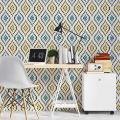 Imagem de Papel de Parede Adesivo Vintage N02049 Rolo de 0,58x3,00M