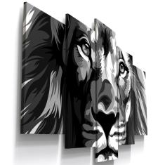 Imagem de Quadros Decorativos Leão   Sala Escritório