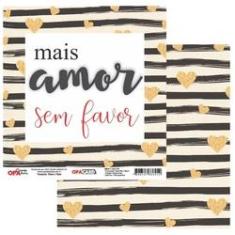 Imagem de Papel Scrapbook OPA 15x15 OPACARD 2747 Amor 3