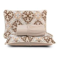Imagem de Jogo De Cama Casal Padrão Malha 100% Algodão Comfort Estampado - Sul B