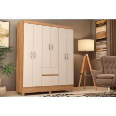 Imagem de Guarda Roupa 6 Portas E 2 Gavetas Flash Ii Amendola Off White Demobile
