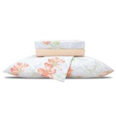 Imagem de Jogo De Lençol Solteiro King 0,96X2,03 Padrão Americano 100% Algodão F