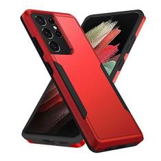 Imagem de Capa para Samsung Galaxy S21 Ultra (não para S21 Plus e S21), capa de celular resistente à prova de choque de nível militar com carregamento sem fio para Galaxy S21 Ultra 5G 6,8 polegadas