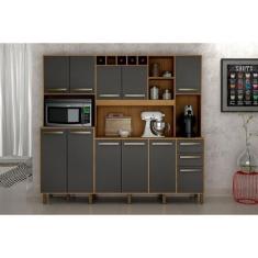Imagem de ArmÃrio de Cozinha Petra 11 Portas e 02 Gavetas ValdemÃ³veis - Valdemo