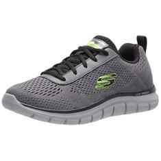 Imagem de Skechers Men's Track Moulton Oxford, Charcoal/Black