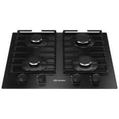 Imagem de Cooktop 4 Bocas Gás Mesa de Vidro Preto Bivolt Mueller, Bivolt