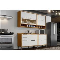 Imagem de Cozinha Modulada Completa Syrah 4 Peças (2Aéreos+2Balcões) C4P04 Amend