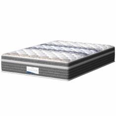 Imagem de Colchão Casal Molas Ensacadas Com Pillow Evolution 138x188x32cm Cinza/branco Probel Cinza