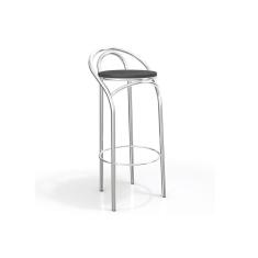 Imagem de Banqueta de Cozinha Dublin 1B706CR 1 Un Cromado/Courano Preto - Kappesberg