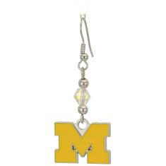 Imagem de Brincos pendentes de cristal Siskiyou NCAA, Branco