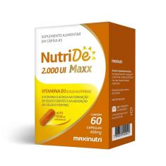 Imagem de Vitamina D NutriDe Maxx Maxinutri 2.000UI 60 cápsulas 60 Cápsulas