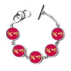 Imagem de DIYthinker Pulseira de peixe de cultura japonesa com pingente de corrente