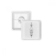 Imagem de Kit de atualização para jogos com teclado mecânico PBT de geometria alienígena de totem universo