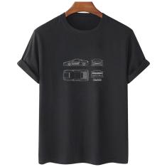 Imagem de Camiseta feminina algodao Ferrari 348 Super carro Desenho