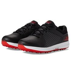 Imagem de Skechers Tênis masculino Elite 5 Arch Fit impermeável para golfe, Preto/vermelho