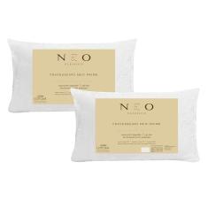 Imagem de Kit 02 Travesseiros Neo Prime Fibras 233 Fios Camesa