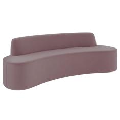 Imagem de Sofá 2 Lugares para Sala de Estar Living 150cm Koane D06 Veludo Rosa - Mpozenato