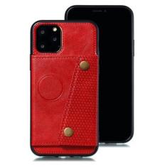 Imagem de Capa de telefone de couro PU para iPhone 13 12 11 14 Pro Max Plus 12 Mini XS Max XR 7 8 6 6S Plus SE 2020 Capa de carteira com slot para cartão, vermelha, para iPhone 13Pro Max