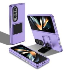 Imagem de Capa de suporte portátil simples anti-choque para Samsung Galaxy Z Fold 4 5 5G Fold5 Fold3 Fold4 Fold 3 Zfold4 Acessórios de telefone, roxo, para Samsung Z Fold 4