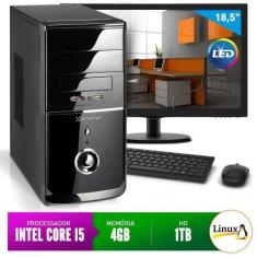 Imagem de Computador Smart Pc 80223 Intel Core i5 (4GB HD 1TB) + Monitor 18,5" L