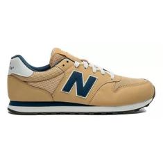 Imagem de TENIS NEW BALANCE 500V2 MASCULINO INCENSE/NAVY, Calçados Masculinos, BEGE/MARINHO, 43