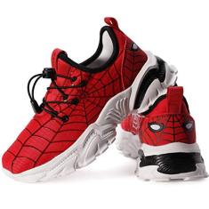 Imagem de BRONAX Tênis para meninos pequenos/grandes | Tênis confortável e leve para crianças, Vermelho/preto, 15