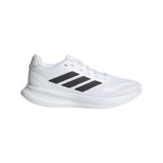Imagem de adidas Tênis infantil unissex Run Falcon 5, Branco/Preto/Preto, 15