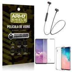 Imagem de Fone Bluetooth HS-615 Samsung S10 + Capinha Anti Impacto + Película 3D