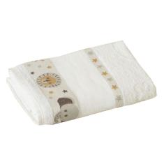 Imagem de Toalha de Banho Infantil Jacquard para Bordar Funny LMPeter Branco