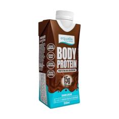 Imagem de EQUALIV - Body Protein Cacau Pronto para Beber - Rico em Colágeno e Aminoácidos Essenciais para Desenvolvimento e Recuperação Muscular - Sem Glúten, Sem Lactose, Zero Açúcar -Sabor Cacau, 250ml