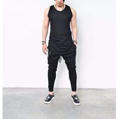 Imagem de Camiseta Regata Longa Básica Longline Lisa