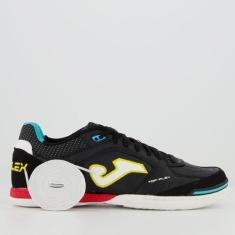 Imagem de Chuteira Joma Top Flex Futsal Preta E Vermelha