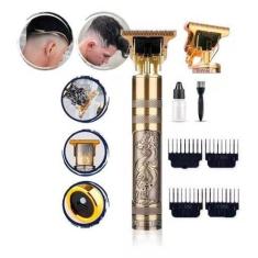 Imagem de Máquina Recarregável De Acabamento Cabelo Barba Aparador: Controle Tot