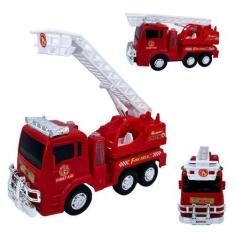 Imagem de Caminhão De Bombeiro Resgate De Brinquedo Com Sirene - Fullcommerce