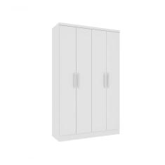 Imagem de Guarda Roupa Amsterdam 4 Portas Tcil Neve