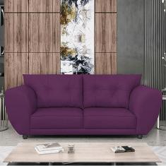 Imagem de Sofá 2 Lugares Tulipa Suede Roxo - Amarena Móveis
