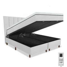 Imagem de Cama Box Baú e Colchão Magnético Massageador + Cabeceira - Therapy Lif