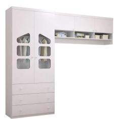 Imagem de Quarto Infantil com Guarda Roupas e Módulo Aéreo Eloísa Phoenix Moveis