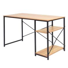 Imagem de Mesa Escrivaninha De Escritório Flan Com Apoio Laterial Preta 120x60 Preto