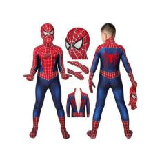 Imagem de Fantasia Infantil Homem Aranha Tradicional  - cosplay,  G VESTE 130 A 