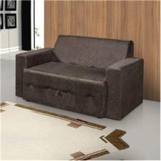 Imagem de Sofá-cama Pratik 5000 Mamflex Suede Amassado