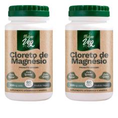 Imagem de Kit 2 Cloreto De Magnésio (Produto Vegano) 60 Cápsulas 550mg