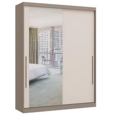 Imagem de Guarda Roupa Modulado 2 Portas de Correr 2 Gavetas com Espelho Elegance Móveis Castro