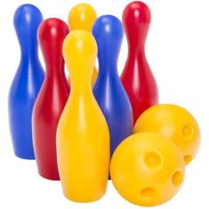 Imagem de Jogo De Boliche C/ 6 Pinos Cores Sortidas 7001 Cardoso Toys