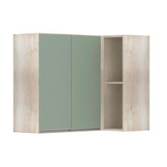 Imagem de Armário Canto Reto Luciane Conjugado 2 Portas Lis