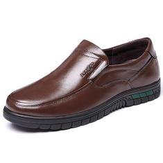 Imagem de SYNTHESIS Sapato social masculino de couro, moderno, confortável, luxuoso, macio, mocassim para cavalheiros, casamento, negócios, trabalho, escritório, festa, uso ao ar livre, sapatos casuais, tênis