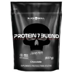 Imagem de Protein 7 Blend - 837g Refil Chocolate - Black Skull