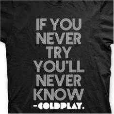 Imagem de Camiseta Coldplay  e  em Silk 100% Algodão