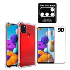 Imagem de Capa Case Anti Impactos Compatível Samsung Galaxy A21s + Película 9d + Película Câmera Lente